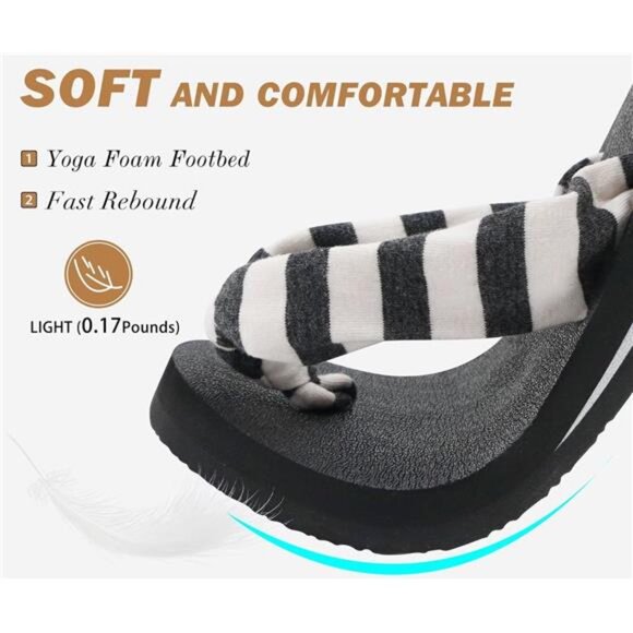 Arch Support Flip Flops – Comfortable Yoga Mat Sandals for Women - Picture 5 of 8